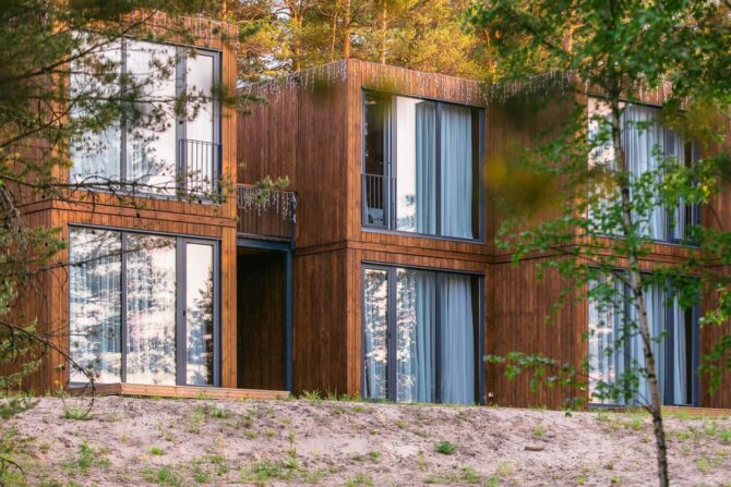 Design hotel Tochka on the map Priozersk