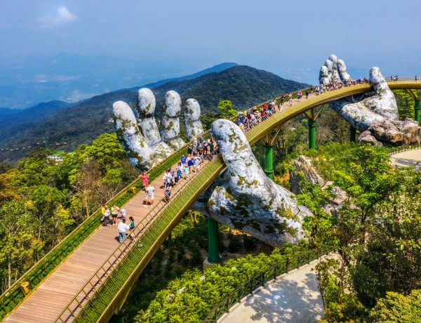 Золотой мост (Достопримечательности Дананга, Вьетнам)